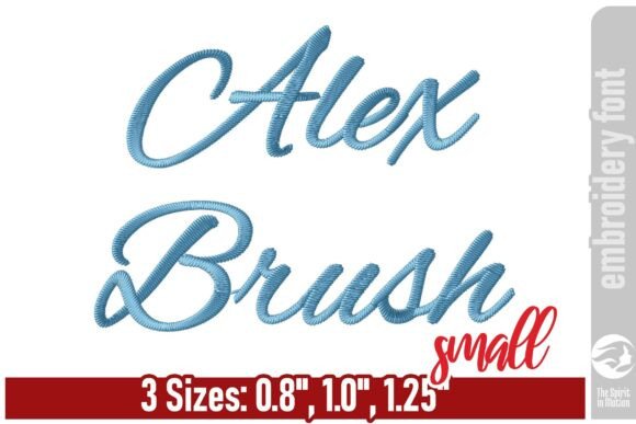 Alex Brush Script Embroidery Font - S Review