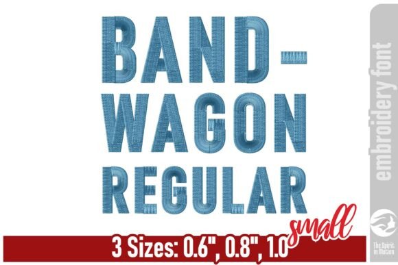 Bandwagon Regular Embroidery Font - S Review