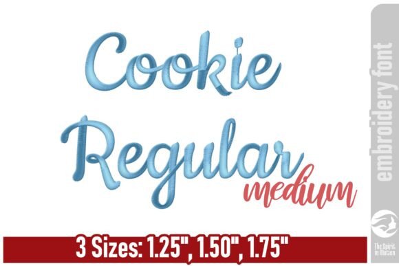 Cookie Regular Embroidery Font - Medium Review