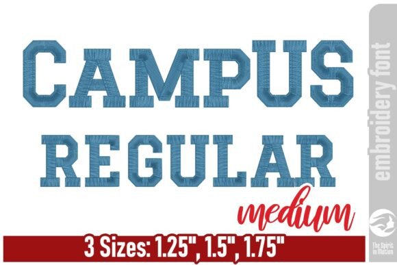 Review: Campus Regular Embroidery Font - Medium
