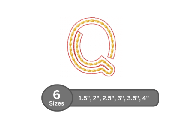 Rope Twist Alphabet -Q