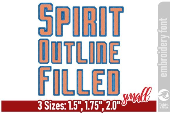 Spirit Filled Sports Embroidery Font - S